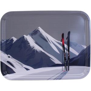 Plateau imprimé skis