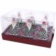 Lot de 6 bougies pere noel