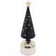Petit sapin lumineux noir