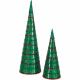 Set de 2 sapins cônes déco