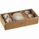 Lot de 4 tasses+ss tasse cerf