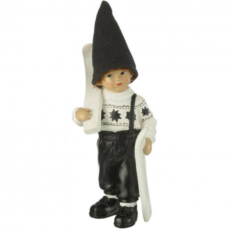 Petit garçon chapeau en noir et blanc