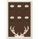 Panneau bois cerf 6 clefs