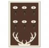 Panneau bois cerf 6 clefs