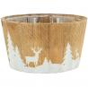 Corbeille bois decor cerf