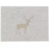 Lot de 6 sets de table feutrine cerf