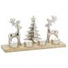 Petit bougeoir 2 cerfs et sapin