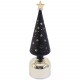 Petit sapin lumineux noir