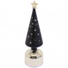 Petit sapin lumineux noir