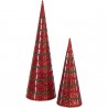 Set de 2 sapins cônes déco