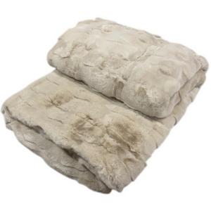 Plaid fausse fourrure dune