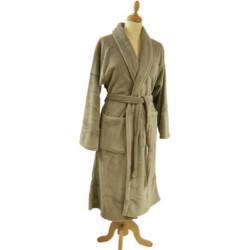 Long Fleece Unisex Adult Kimono - Taupe | Taille m