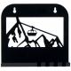 Plaque murale décor montagne télécabine