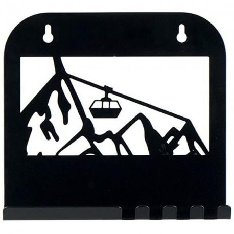 Plaque murale décor montagne télécabine