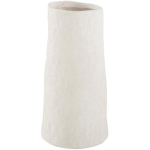 Vase terre cuite blanc