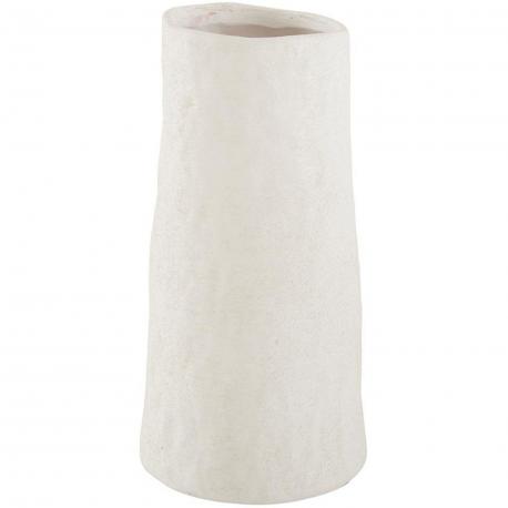 Vase terre cuite blanc
