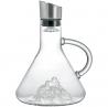 Carafe verre fond montagne 3d