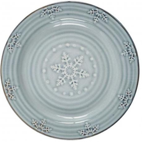 Assiette dessert flocons