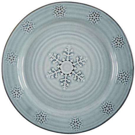 Assiette plate flocons