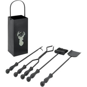 Valet cheminée cerf 4 accessoires