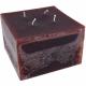 Bougie cubique marron