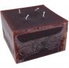 Bougie cubique marron