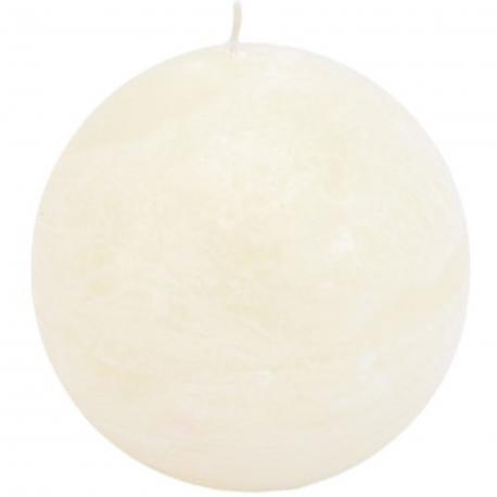 Bougie boule crème