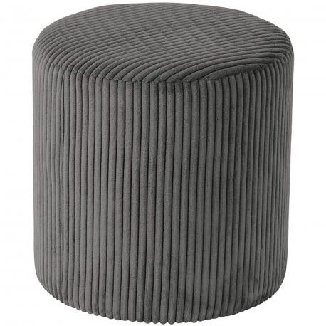 Pouf velours cotelé