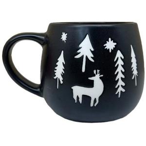 Mug motif sapins et cerf
