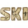Lettres ski bois photos