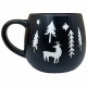 Mug motif sapins et cerf