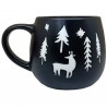 Mug motif sapins et cerf