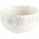 Bol motifs flocons blanc/beige