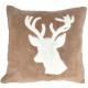 Coussin cerf fausse fourrure