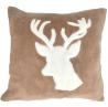 Coussin cerf fausse fourrure