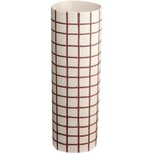 Vase bordeaux squares