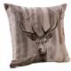 Grand coussin cerf sepia