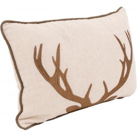 Coussin bois de cerf ecru