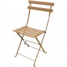 Chaise m&eacute;tal pliante