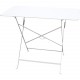 Table métal pliante Rectangulaire