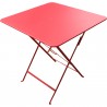 Table m&eacute;tal pliante Carre