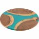 Planche ronde acacia/resine
