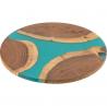 Planche ronde acacia/resine