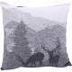 Coussin cerfs/paysage