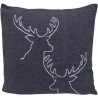 Coussin 2 t&ecirc;tes de cerf