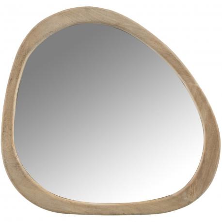 Miroir forme galet manguier clair