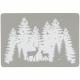 Lot de 6 sets de table vinyle cerfs