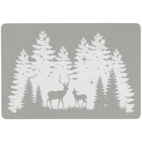Lot de 6 sets de table vinyle cerfs