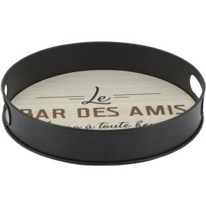 Plateau rond  le bar des amis