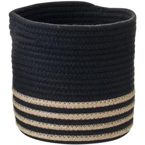 Panier cylindre coton noir